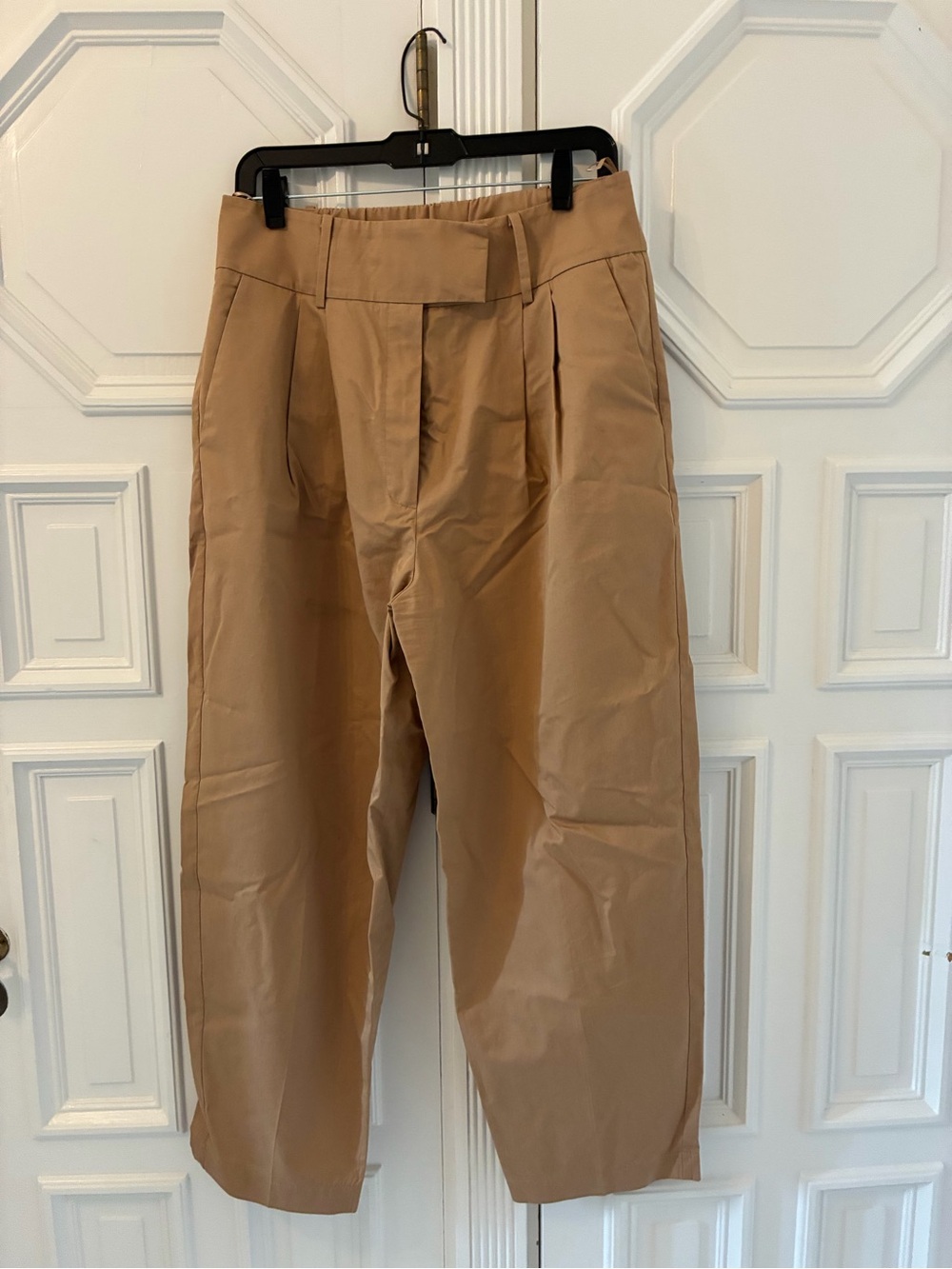 Classic Pleated Chinos in Tan